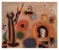 Dragonfly with Red Tipped Wing in Pursuit of a Surpent Spiraling Toward a Comet Joan Miro